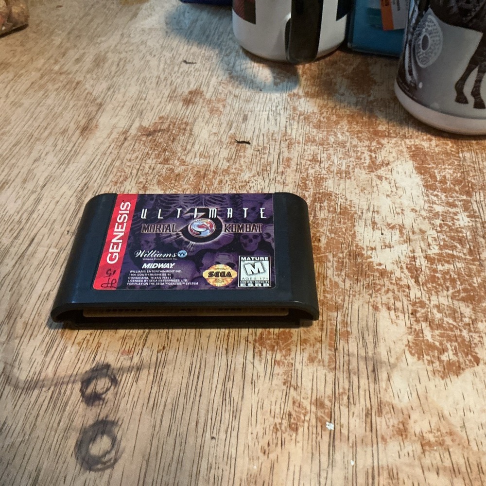 Ultimate Mortal Kombat 3 (Sega Genesis, 1996) Midway Authentic Game - Cartridge